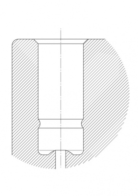 Roata pivotanta cu janta din poliamida 75x15mm - Schita 2